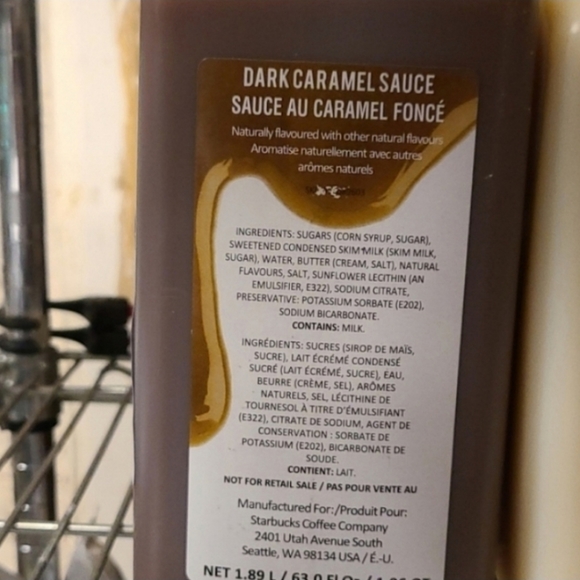 Starbucks Kitchen Starbucks Dark Caramel Sauce Poshmark